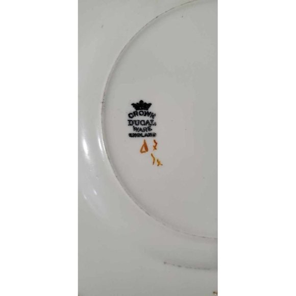 Vintage Royal Denby Plate Regd Number 768985, Larkspur Flowers, red and blue - Picture 5 of 5